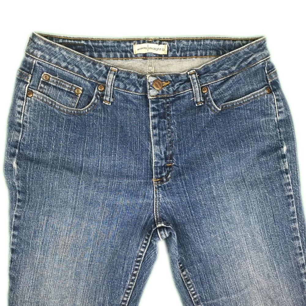 Riders By Lee Women's Straight Leg Denim Blue Jean